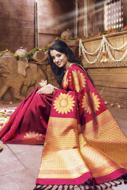 draping saree