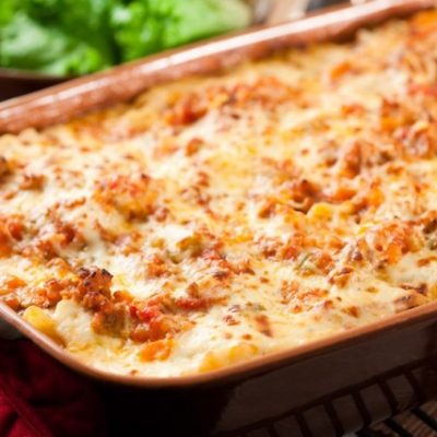 Lasagna with Cheese Sauce