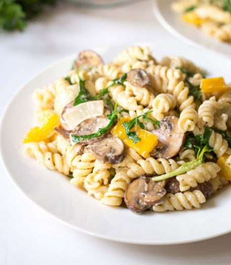 Fusilli Mushroom Alfredo