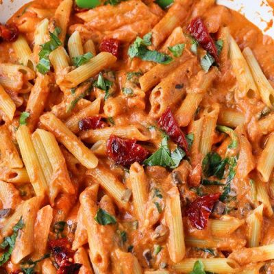 Penne Fetta Cheese In Tomato Sauce