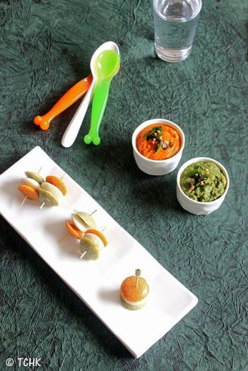 Tricolor Cocktail Idlis