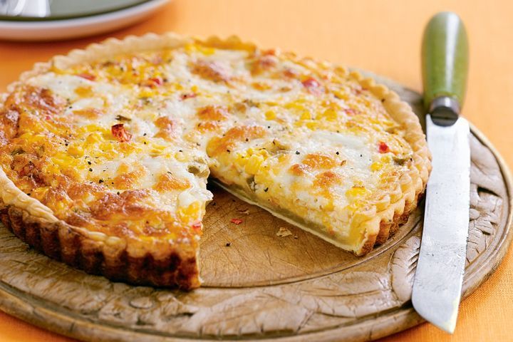 Corn And Mushroom Quiche