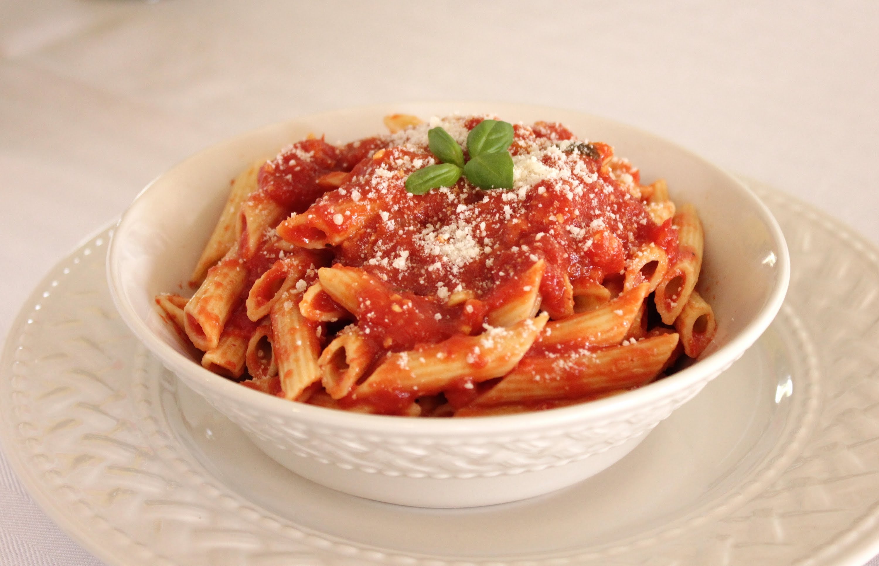 Macaroni In Marinara Tomato Sauce Women Fitness Org