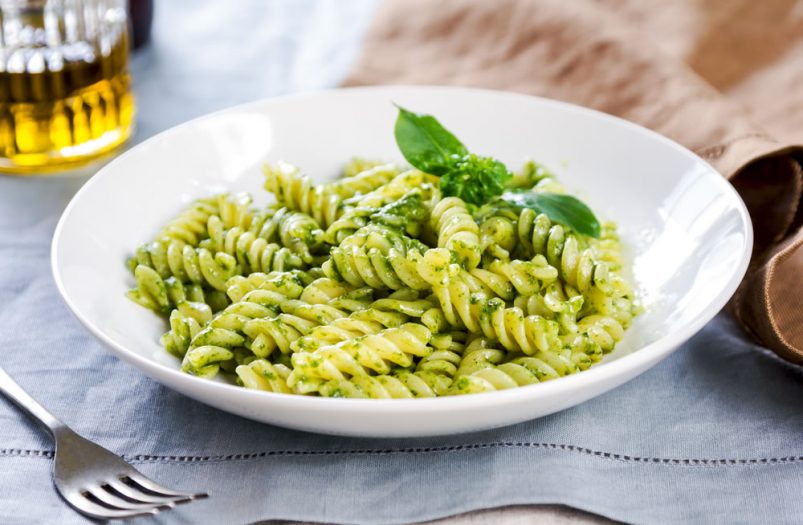 Fusilli With Coriander Pesto