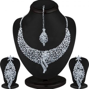 Sukkhi Zinc Jewel Set (White)