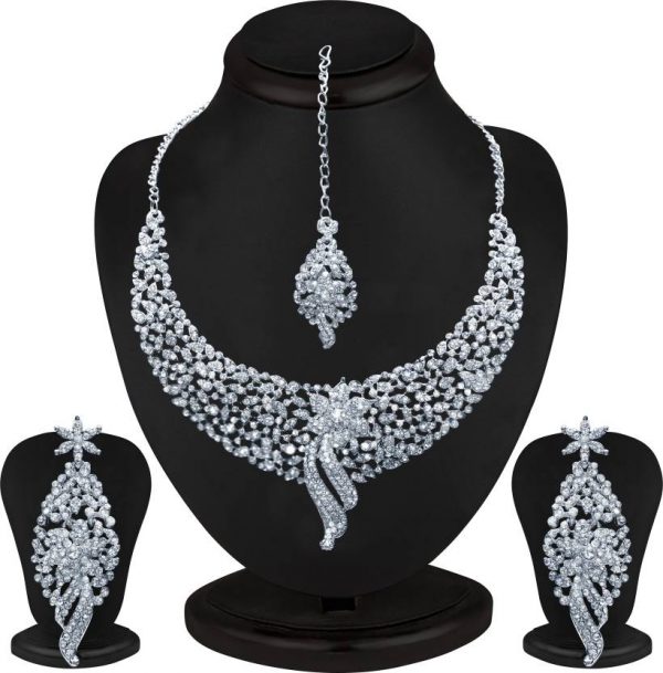 Sukkhi Zinc Jewel Set (White)