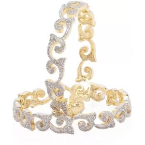 Jewels Galaxy Alloy Bangle Set  (Pack of 2)