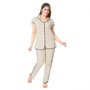 Women's Printed Beige Top