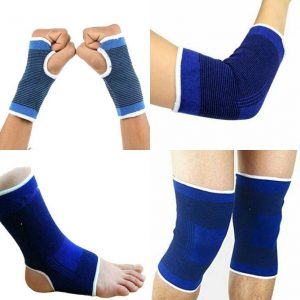 shoopers Combo of knee Palm, Elbow & Ankle Support (Free Size, Multicolor)