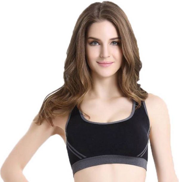 Secret World Women's Sports Black Bra Women Fitness Org