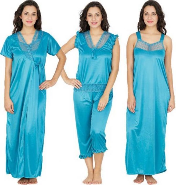 Klamotten Women's Nighty with Robe
