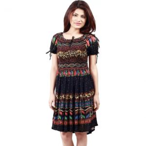 Crease & Clips Women’s A-line Multicolor Dress