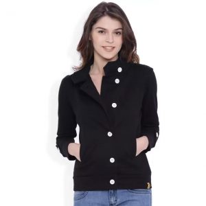 Campus Sutra Full Sleeve Solid Women Jacket