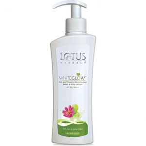 Lotus HERBALS WHITEGLOW Skin Whitening & Brightening Hand & Body Lotion SPF-25 I PA+++  (300 ml)