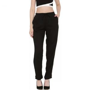 Shree Regular Fit Women’s Black Trousers