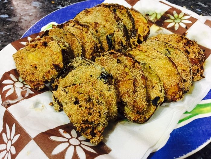 dry brinjal fry