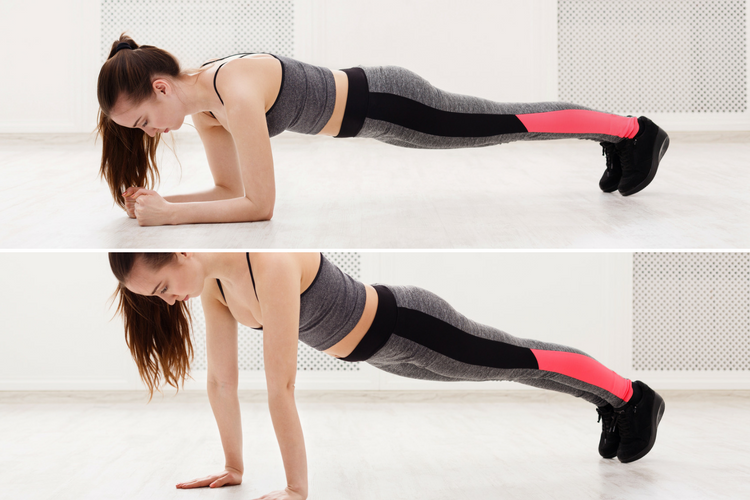 plank and press