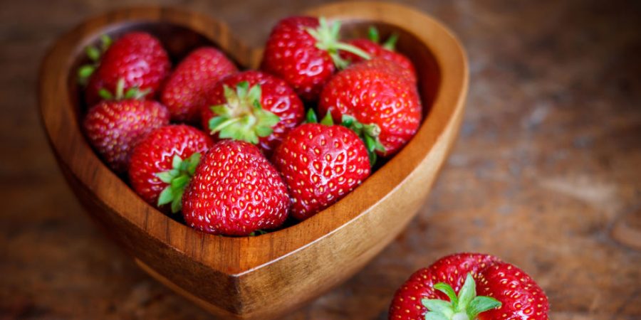 heart shaped fruit bowl