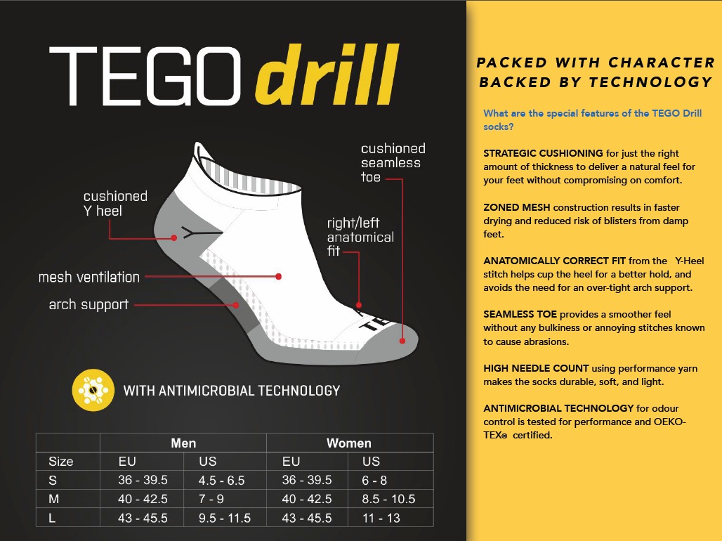 TEGO Drill socks