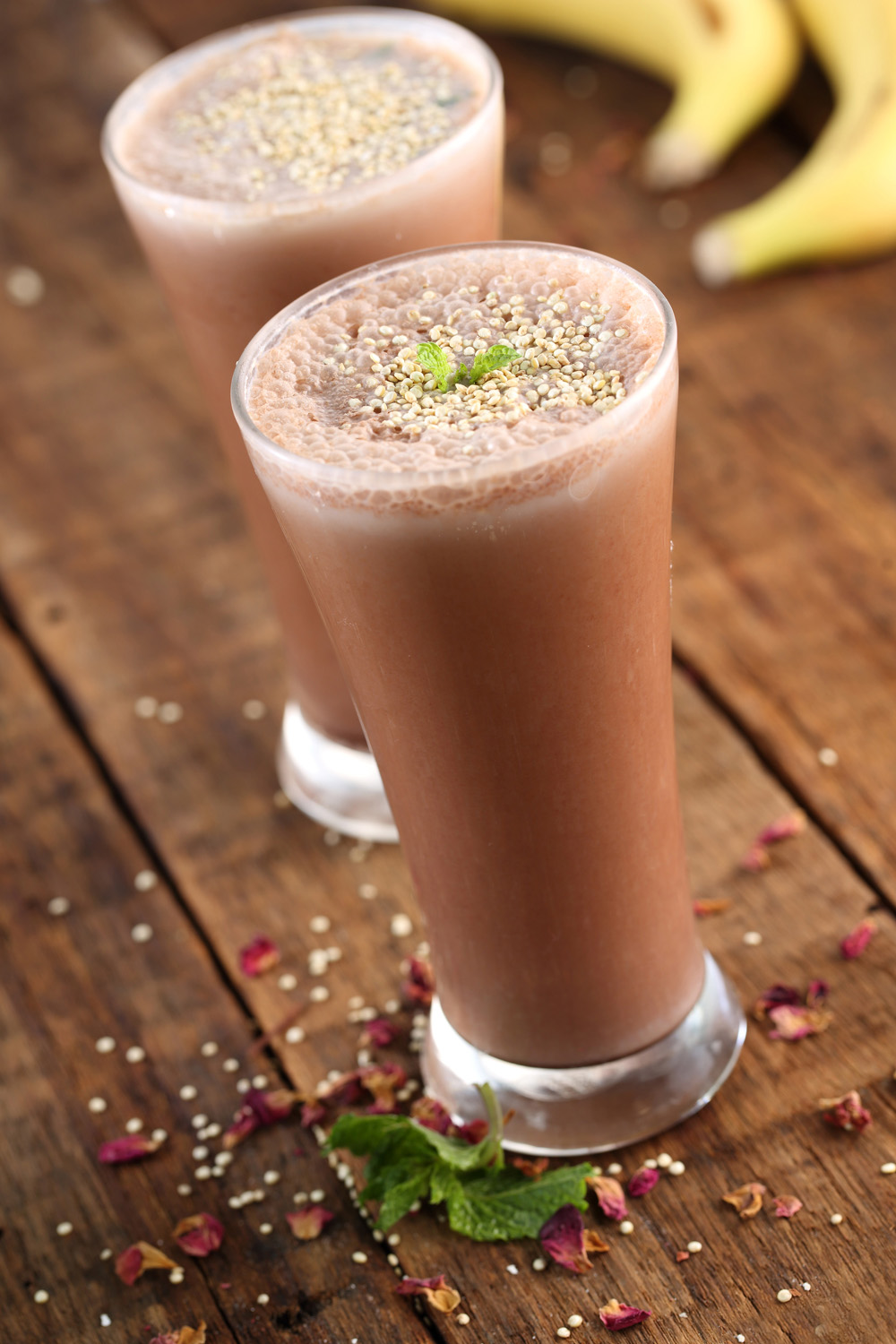 Chocolate Banana Quinoa Smoothie