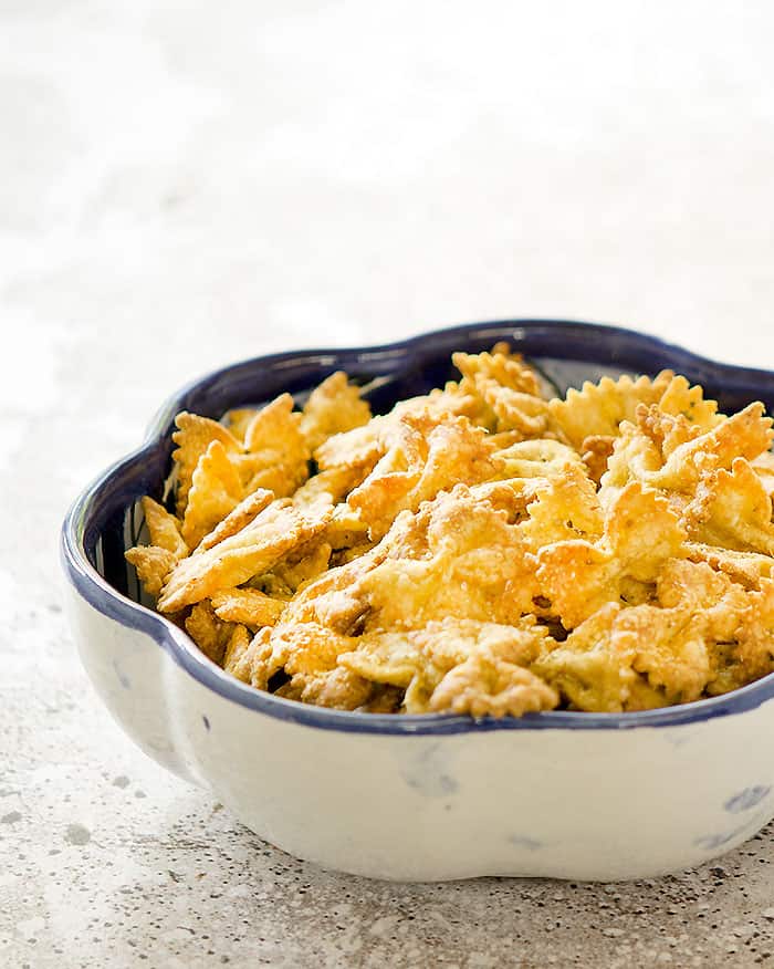 Air Fryer Bow Pasta Chips