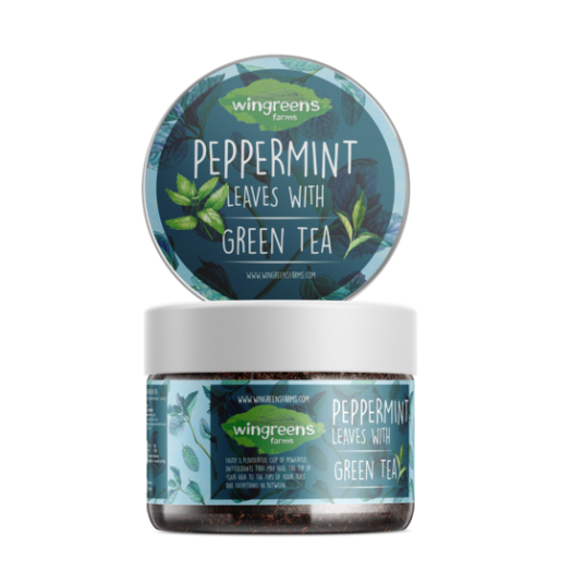 Wingreens Farms Peppermint Green Tea