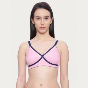 Rosaline By Zivame Women Full Coverage Non Padded Bra  (Pink)
