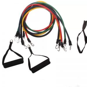 GOCART Pulling Rope 5 Elastic Fitness Bands Elastic Alloy Exercise Resistance