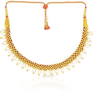 Malabar Gold and Diamonds NNKTH008 Collar Yellow Gold Precious Necklace  (22kt)