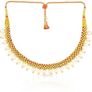 Malabar Gold and Diamonds NNKTH008 Collar Yellow Gold Precious Necklace  (22kt)