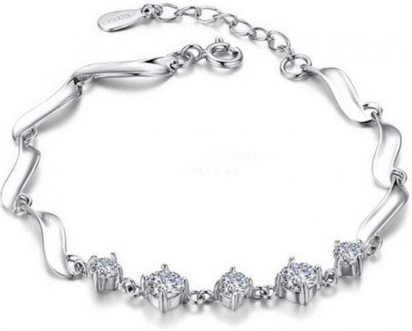 Sterling Silver Swarovski Crystal Bracelet