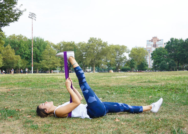 yoga strap stretch