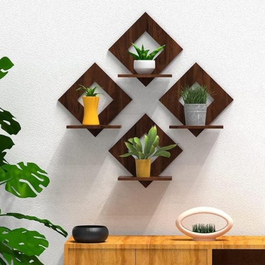 Hoodwin Wooden Wall Shelf Shelves Art Hanging Decor for Wall