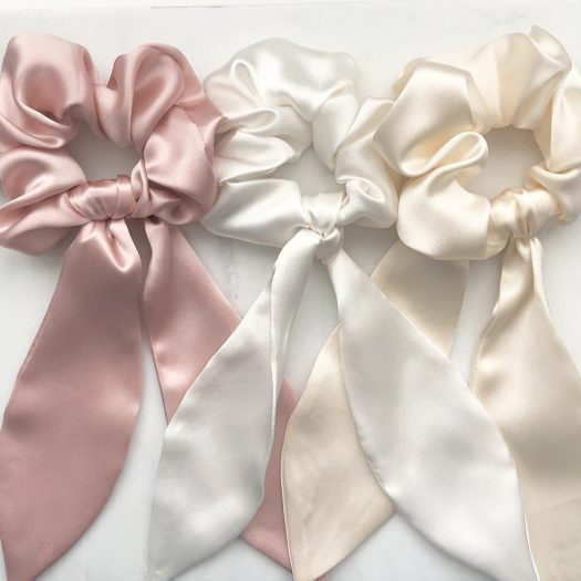 silk scrunchies