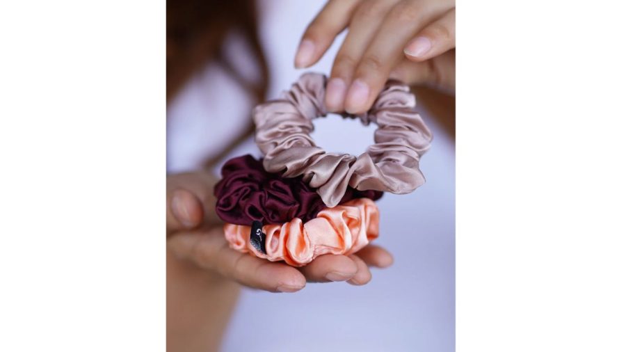 silk scrunchies