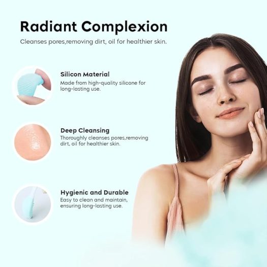 Gleva Silicone Skincare Lip/Nose Exfoliator & Blackhead Remover